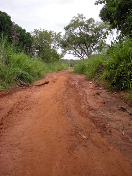 Straße in Ghana